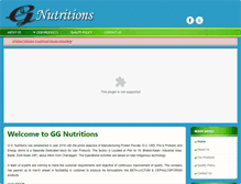 Tablet Screenshot of ggnutritions.com
